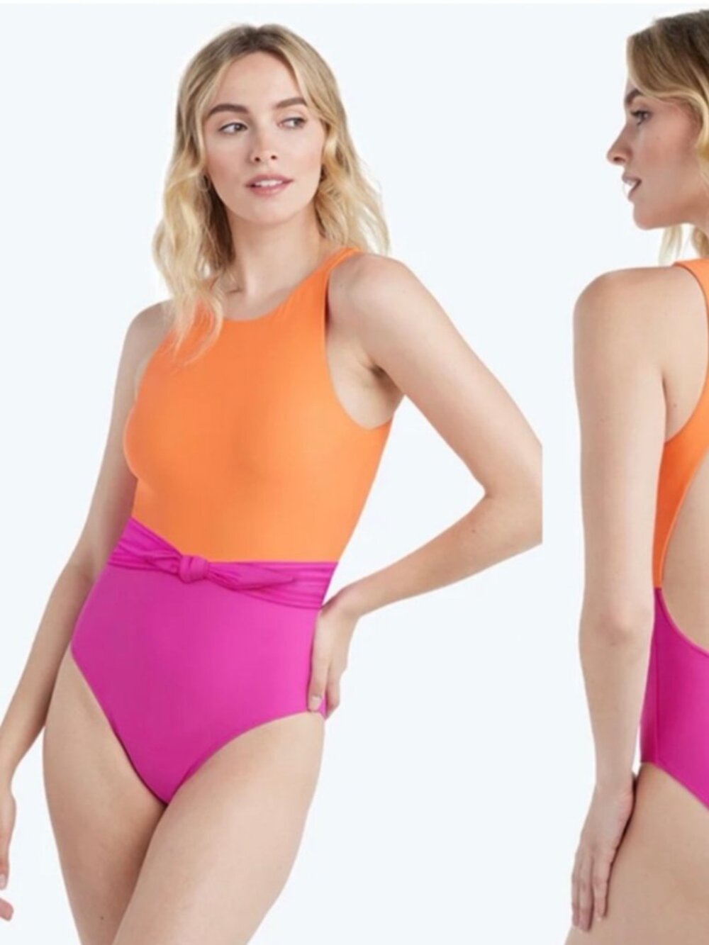 Summesalt The Tie Belted Cove - Hibiscus & Tangerine